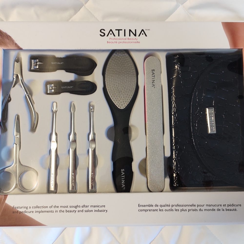 "SATINA" brand new never used menicure, pedicure